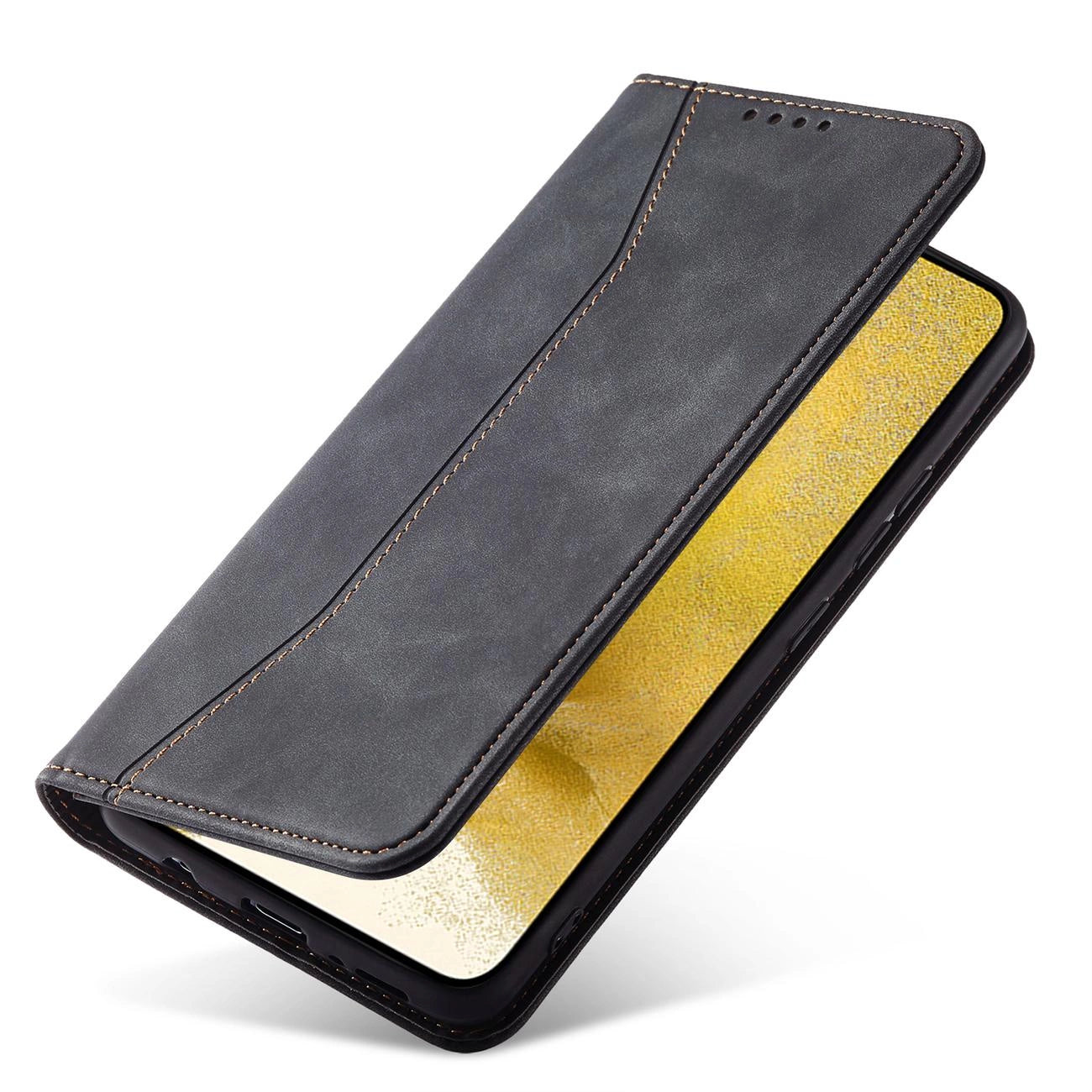 Magnet Fancy Case Case for Samsung Galaxy S22 + (S22 Plus) Pouch Wallet Card Holder Black_3