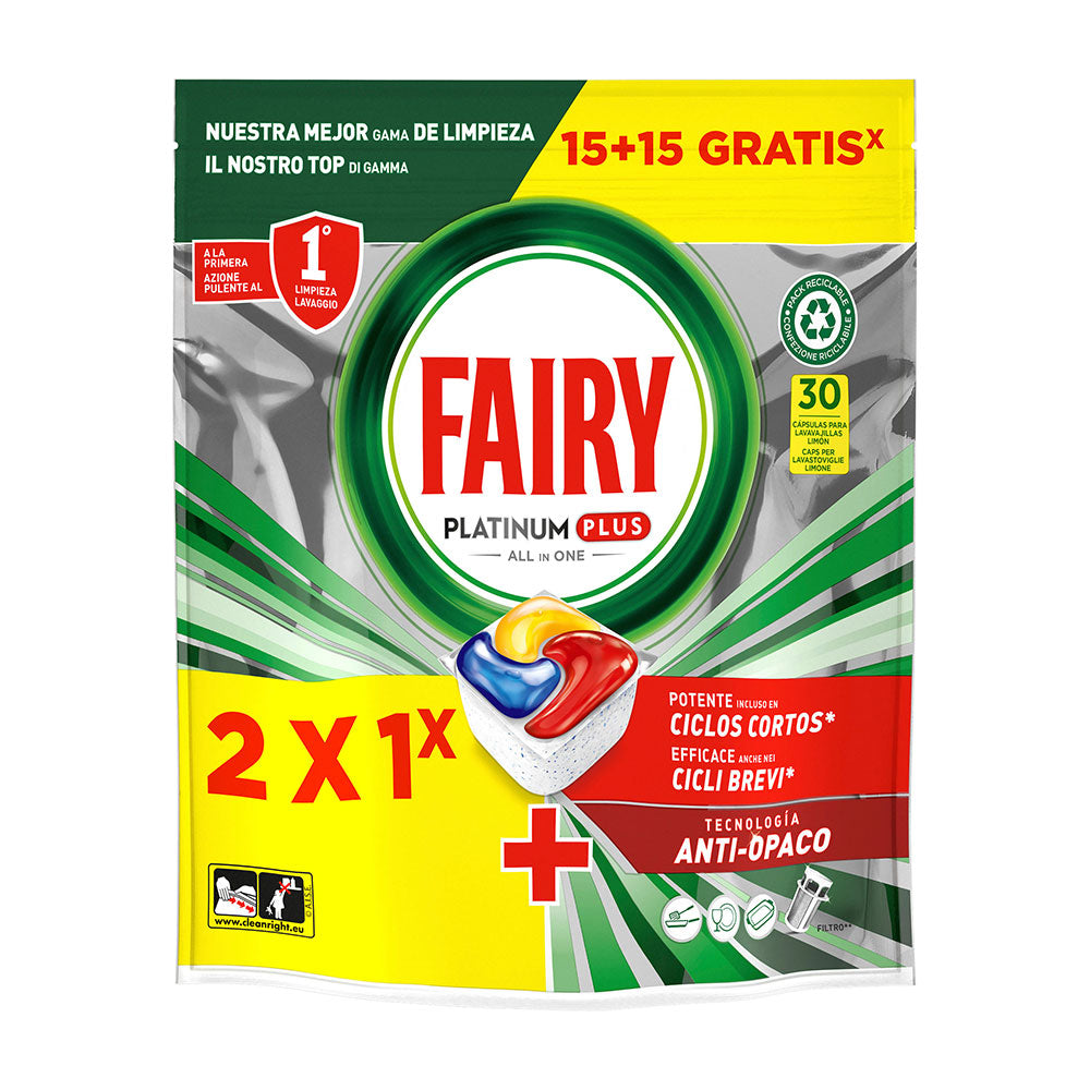 Fairy caps lava-louças platinum plus 15+15_0