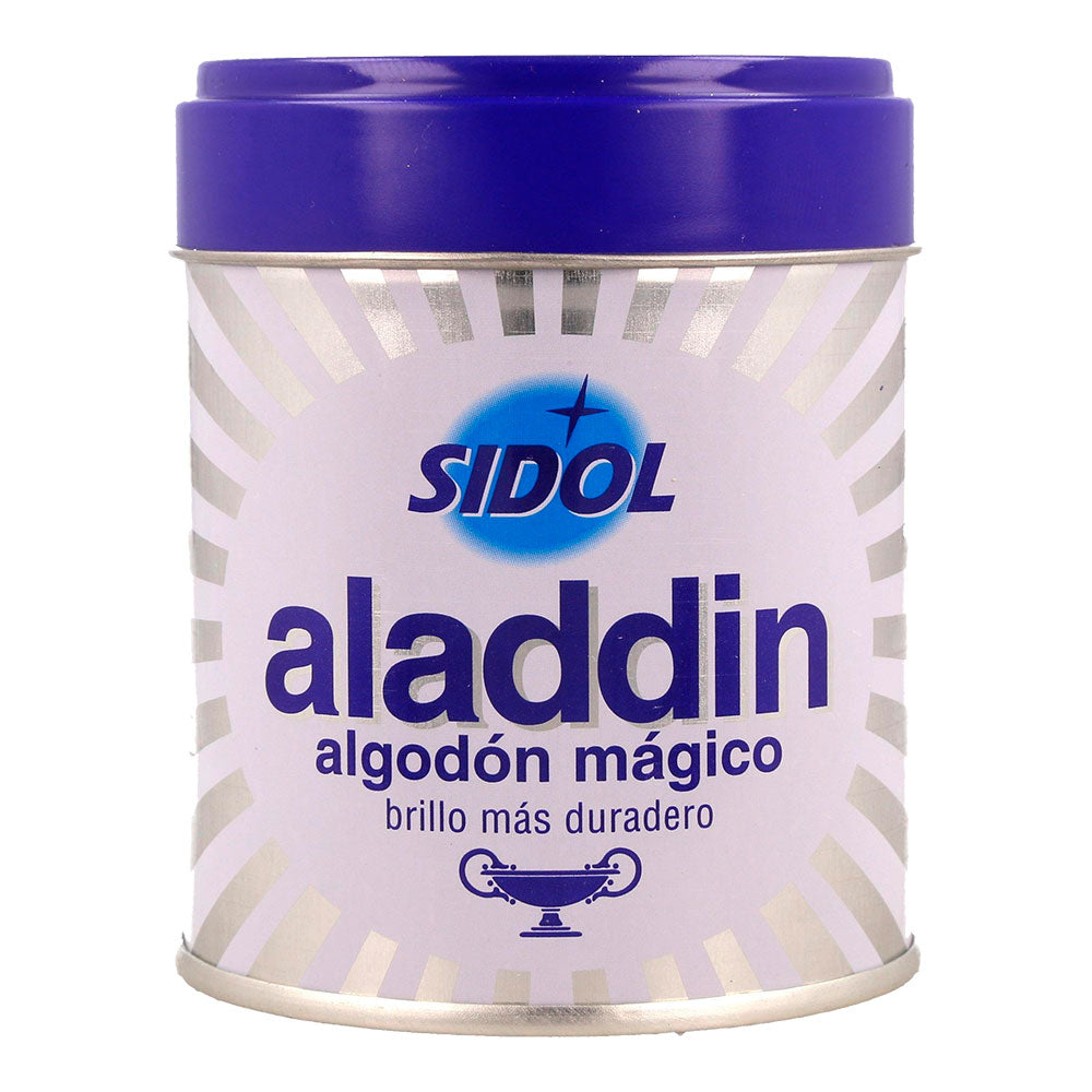 Produto para limpeza de metais aladdin algodão mágico 75g (embalagem) sidol_0