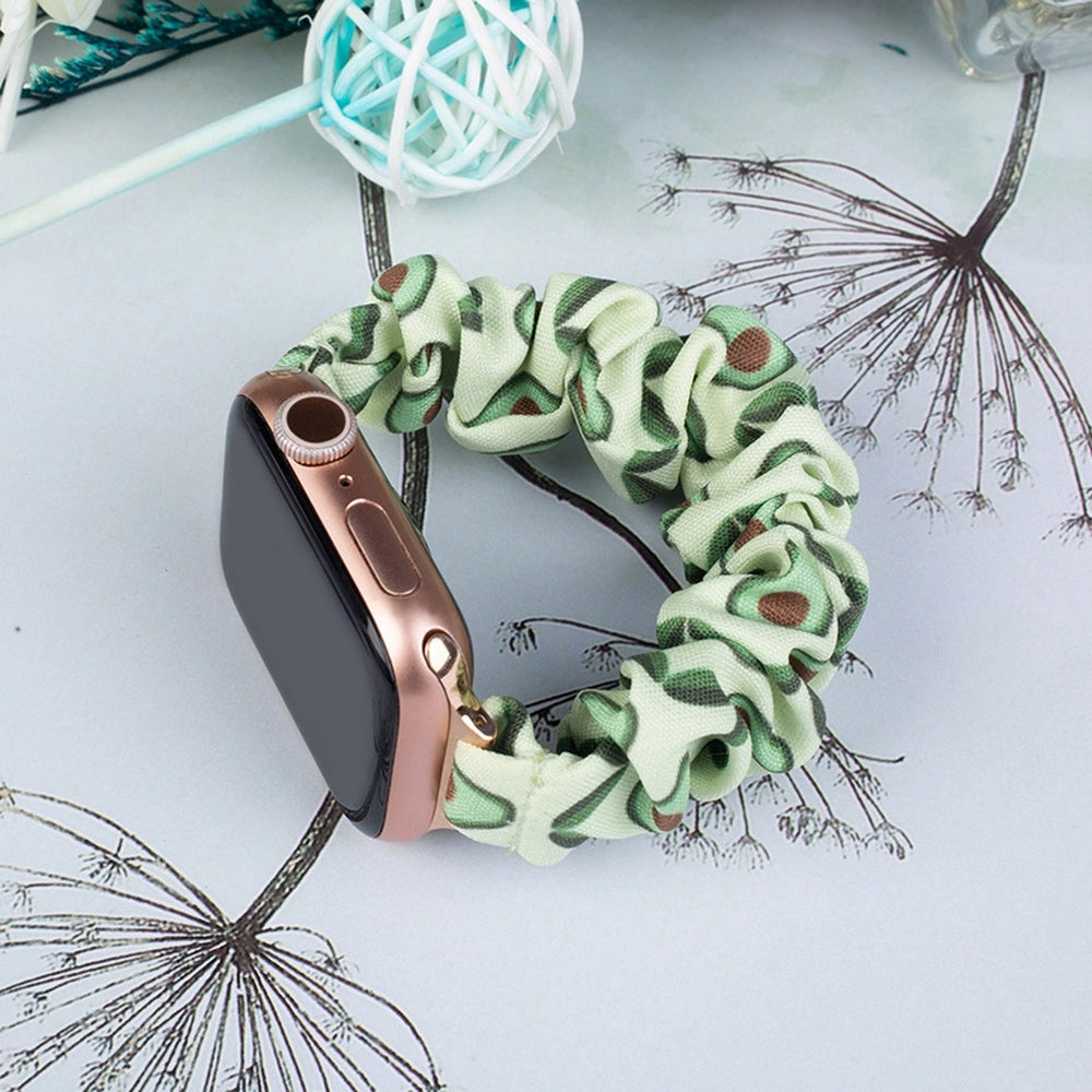 Cloth Watch 7 band 7/6/5/4/3/2 / SE (45/44 / 42mm) strap bracelet avocado elastic bracelet_1