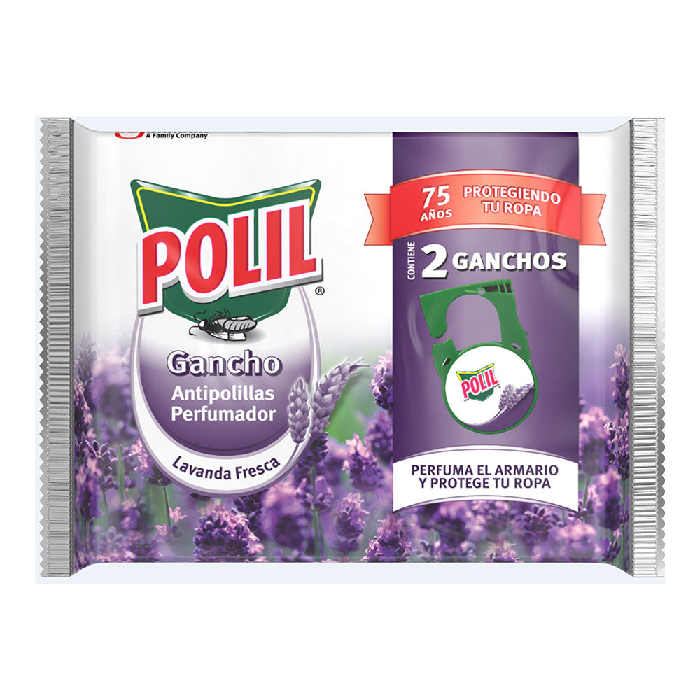 Anti-traças com gancho lavanda 2 unid. polil_0