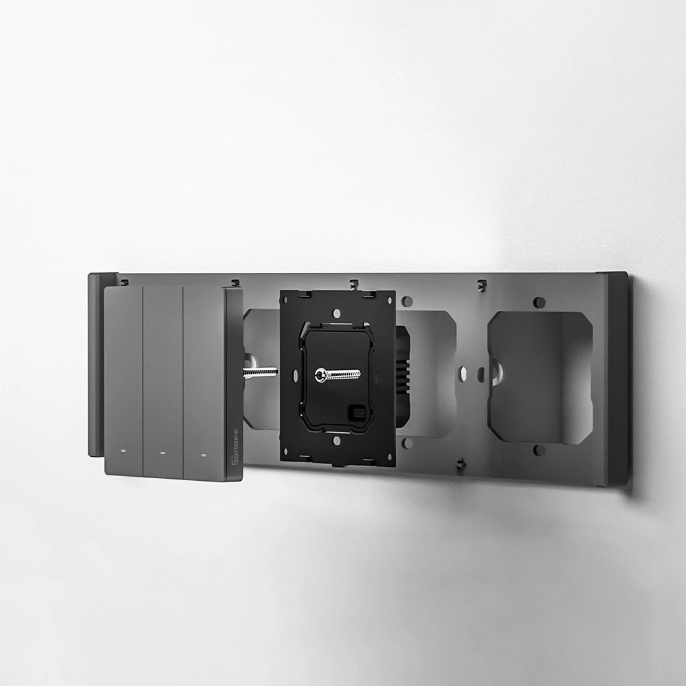 Frame for M5 80 smart wall switch 3-way triple SONOFF M5-3C-80-F (dim gray)_2