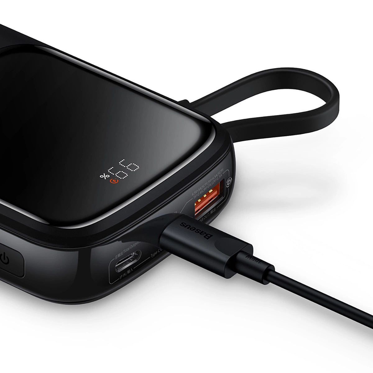 Baseus Qpow power bank 10000mAh built-in USB Type-C cable 22.5W Quick Charge SCP AFC FCP white (PPQD020102)_18