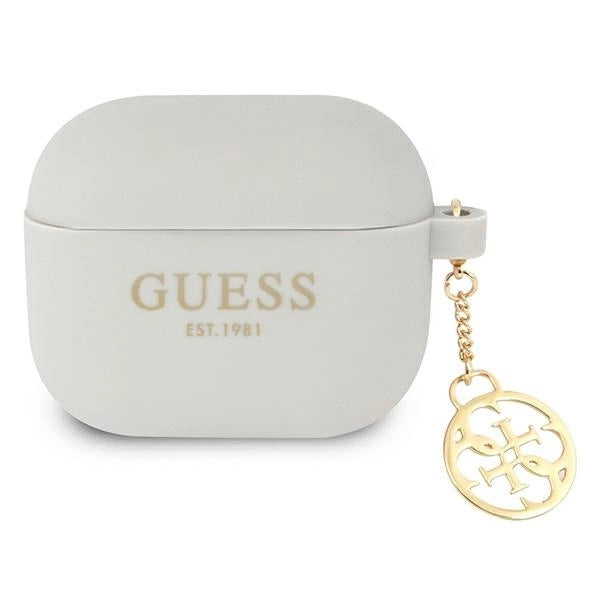Guess GUA3LSC4EG AirPods 3 cover grey/grey Silicone Charm 4G Collection_0