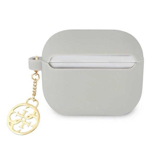 Guess GUA3LSC4EG AirPods 3 cover grey/grey Silicone Charm 4G Collection_1