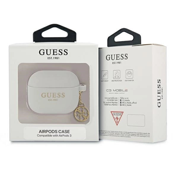 Guess GUA3LSC4EG AirPods 3 cover grey/grey Silicone Charm 4G Collection_2