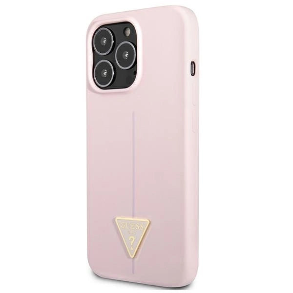 Guess GUHCP13XSLTGU iPhone 13 Pro Max 6.7" purple/purple hardcase Silicone Triangle_1