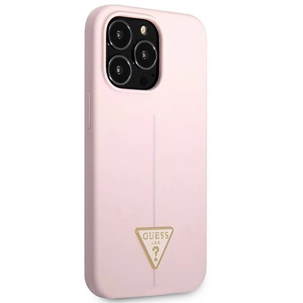 Guess GUHCP13XSLTGU iPhone 13 Pro Max 6.7" purple/purple hardcase Silicone Triangle_3