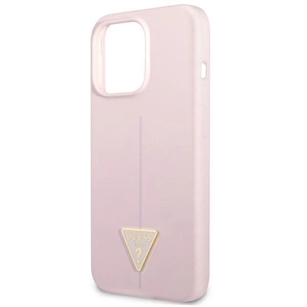 Guess GUHCP13XSLTGU iPhone 13 Pro Max 6.7" purple/purple hardcase Silicone Triangle_5