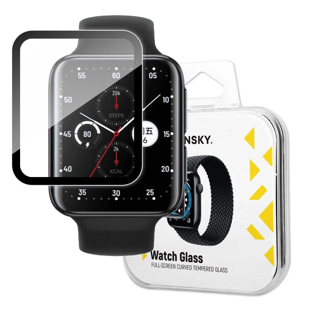 Wozinsky Watch Glass hybrid glass for Oppo Watch 2 46 mm black_0