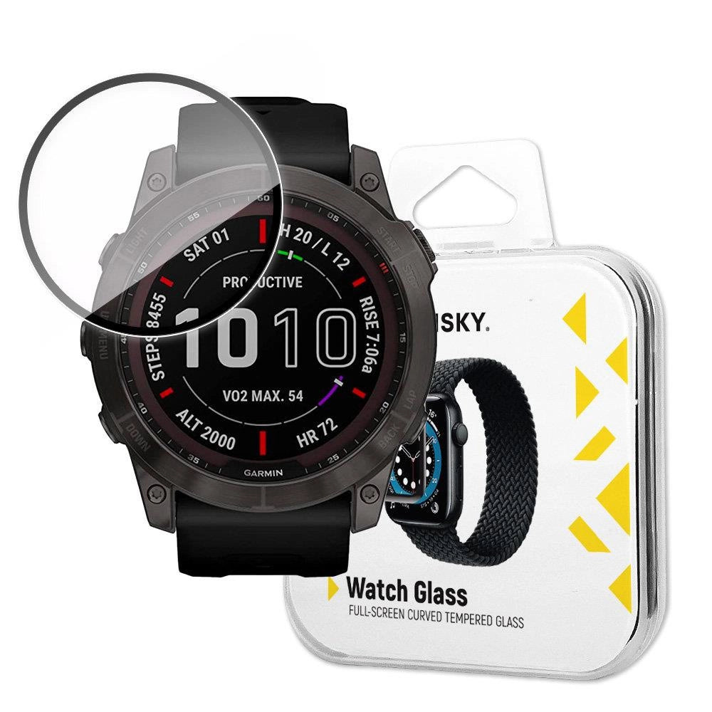 Wozinsky Watch Glass hybrid glass for Garmin Fenix 7 black_0