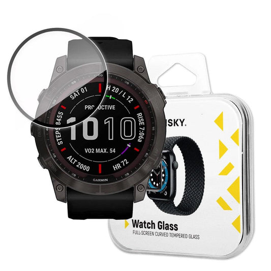 Wozinsky Watch Glass hybrid glass for Garmin Fenix 7 black_0