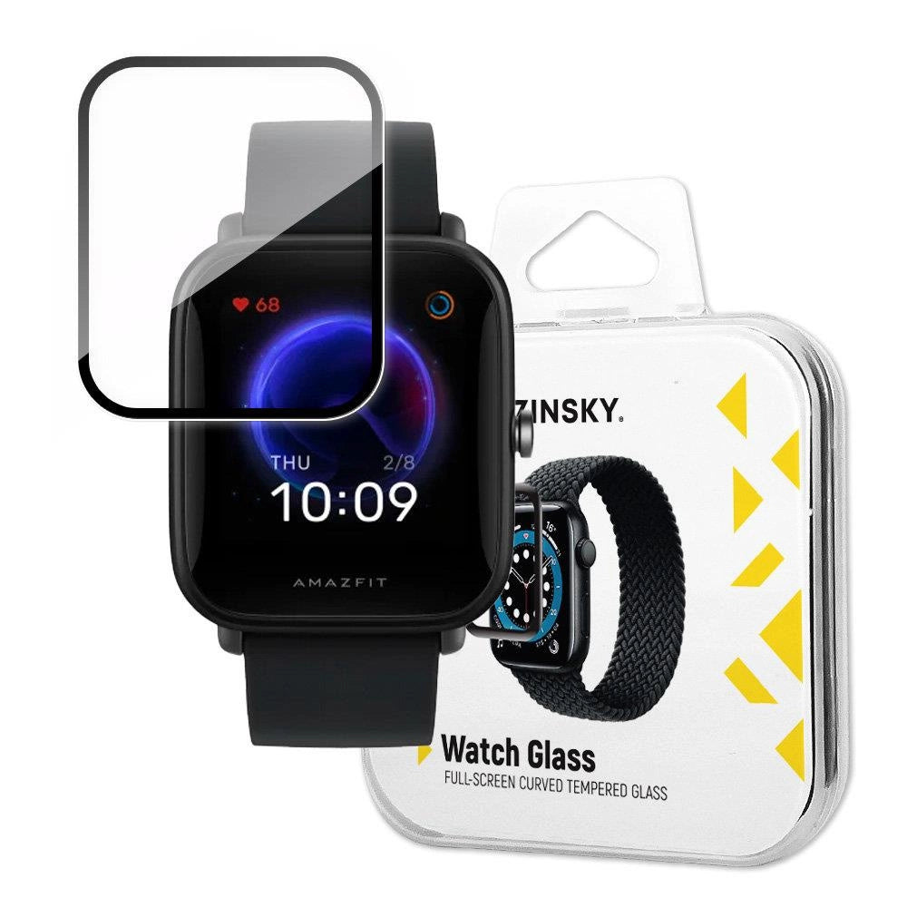 Wozinsky Watch Glass Hybrid Glass for Xiaomi Amazfit Bip U Black_0