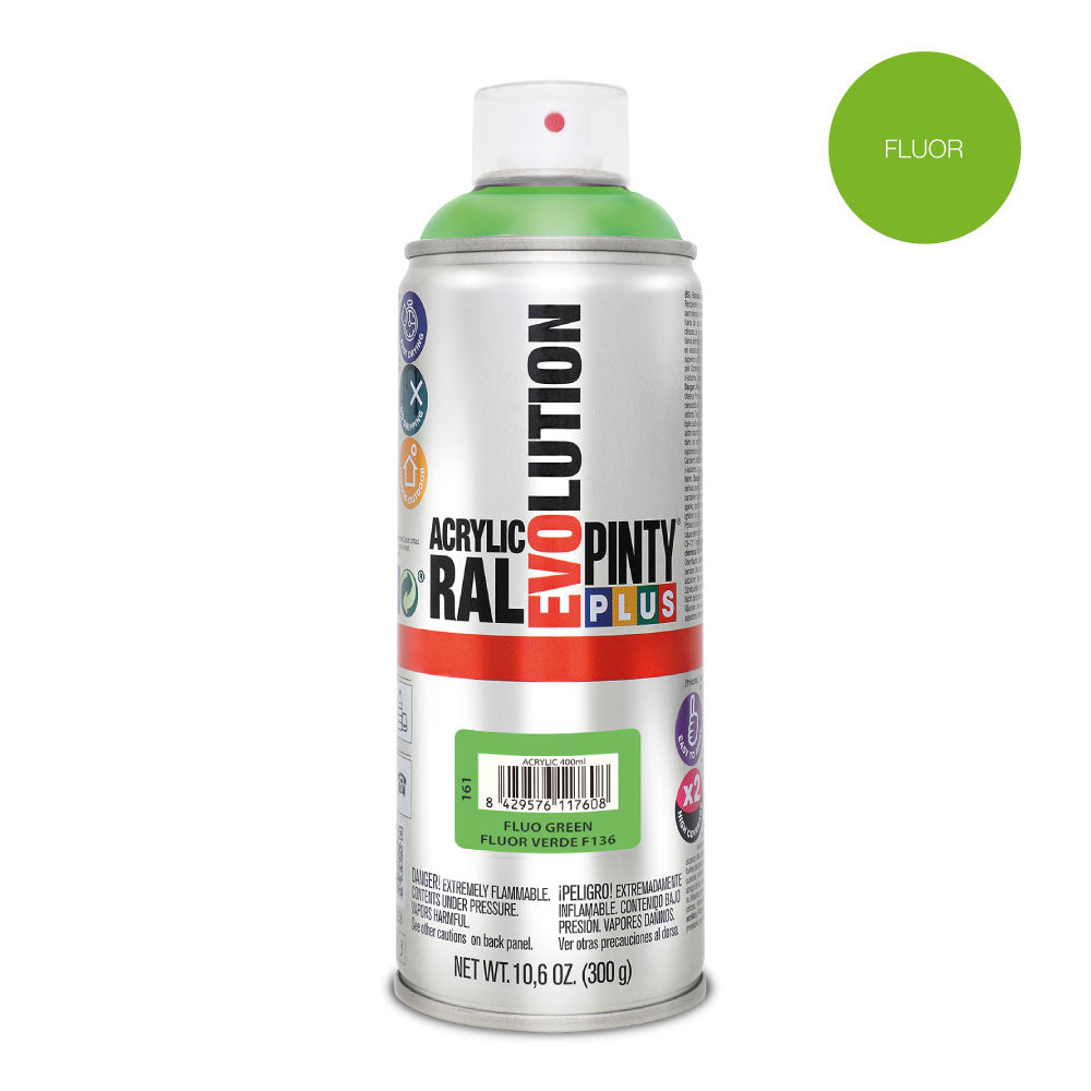 Tinta en spray pintyplus evolution 520 cc fluor.verde f136_0