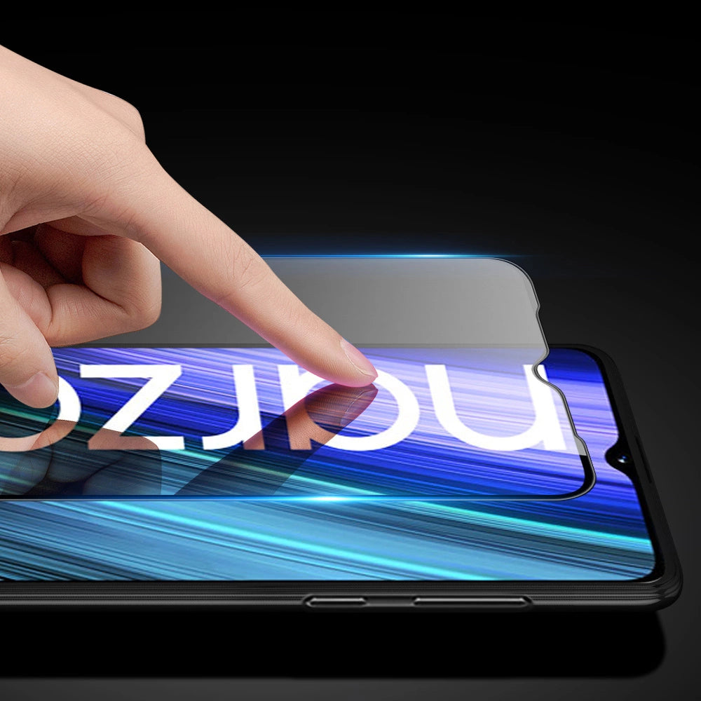 Dux Ducis 9D Tempered Glass 9H Full Screen Tempered Glass with Realme Narzo 50A frame black (case friendly)_7