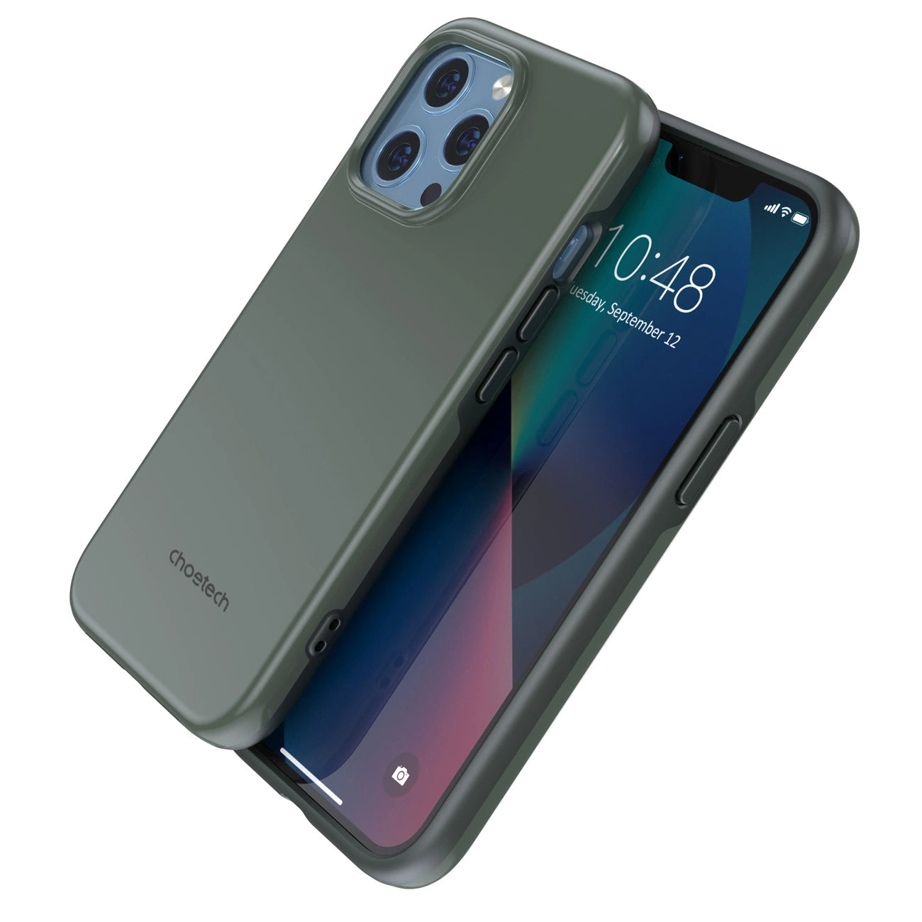 Choetech MFM Anti-drop Case Cover for iPhone 13 Pro Max green (PC0114-MFM-GN)_3