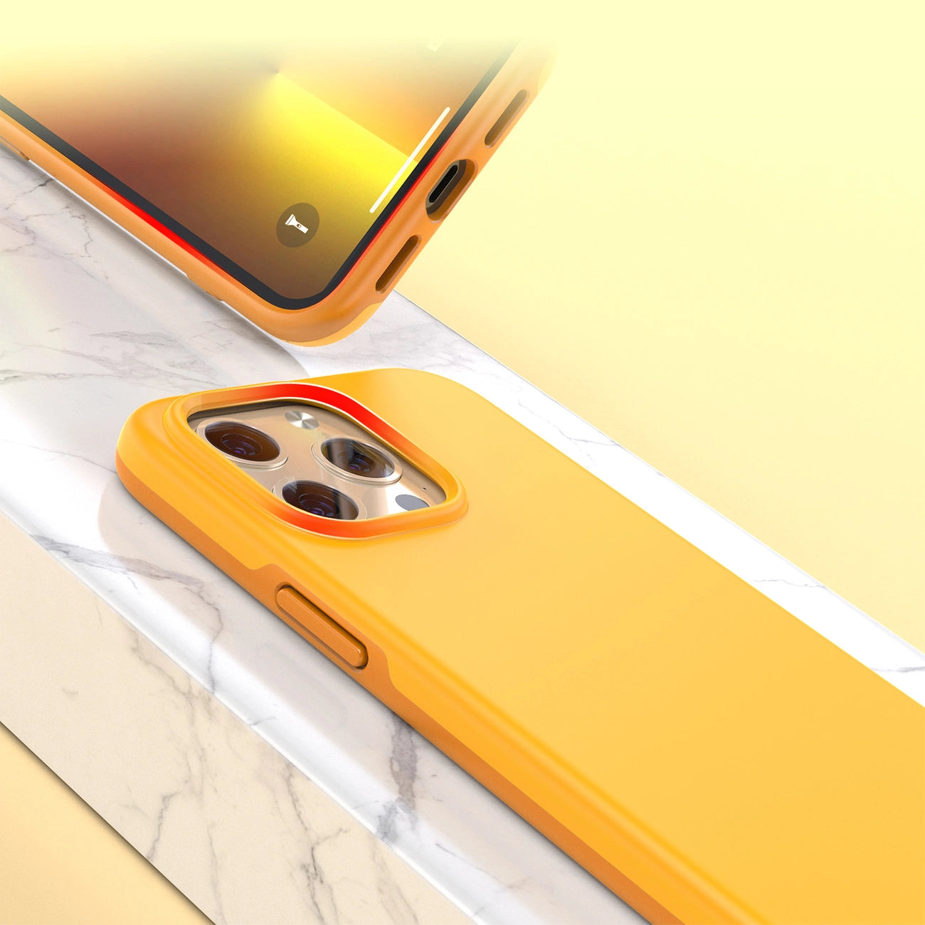 Choetech MFM Anti-drop Case Cover for iPhone 13 Pro Max orange (PC0114-MFM-YE)_3