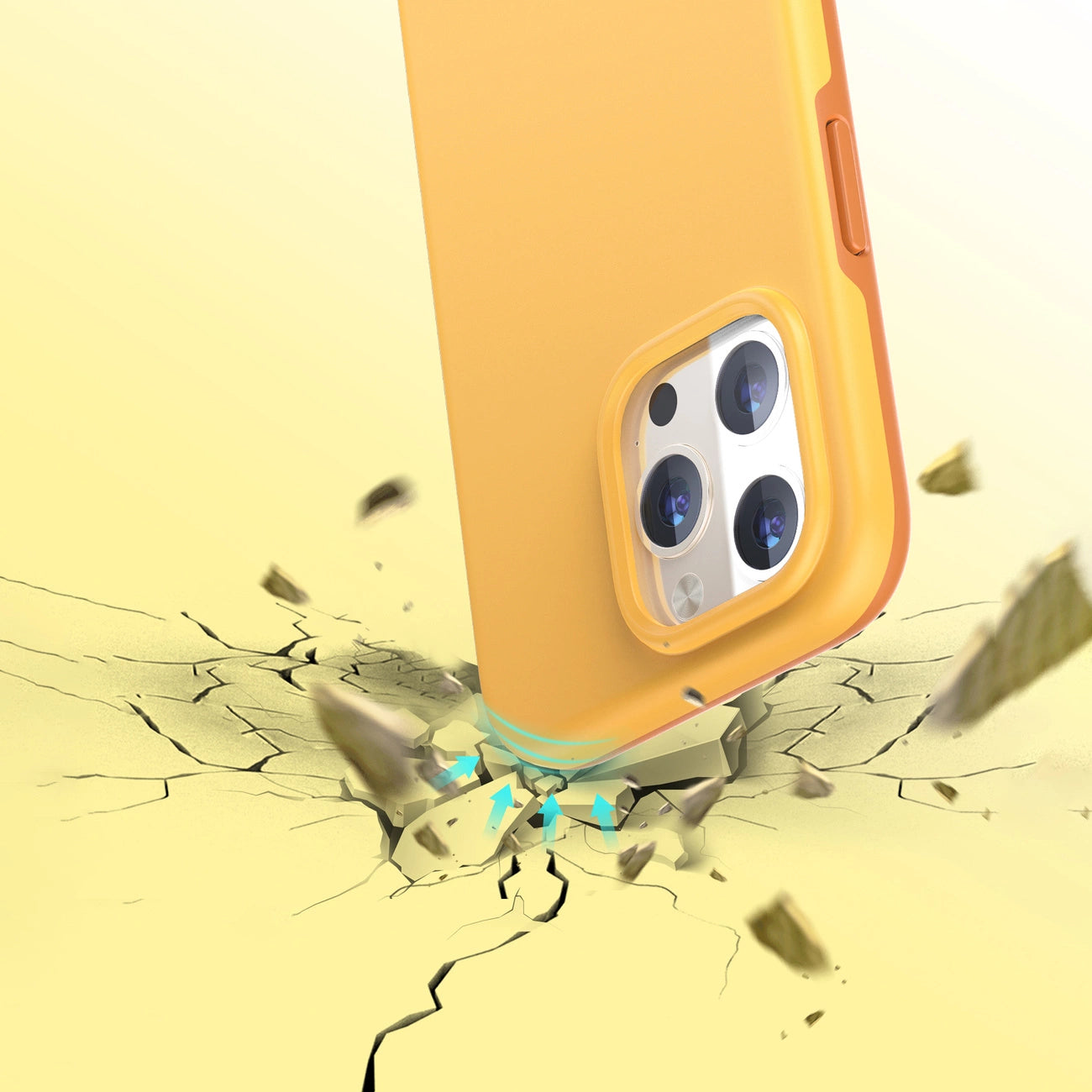 Choetech MFM Anti-drop Case Cover for iPhone 13 Pro Max orange (PC0114-MFM-YE)_5