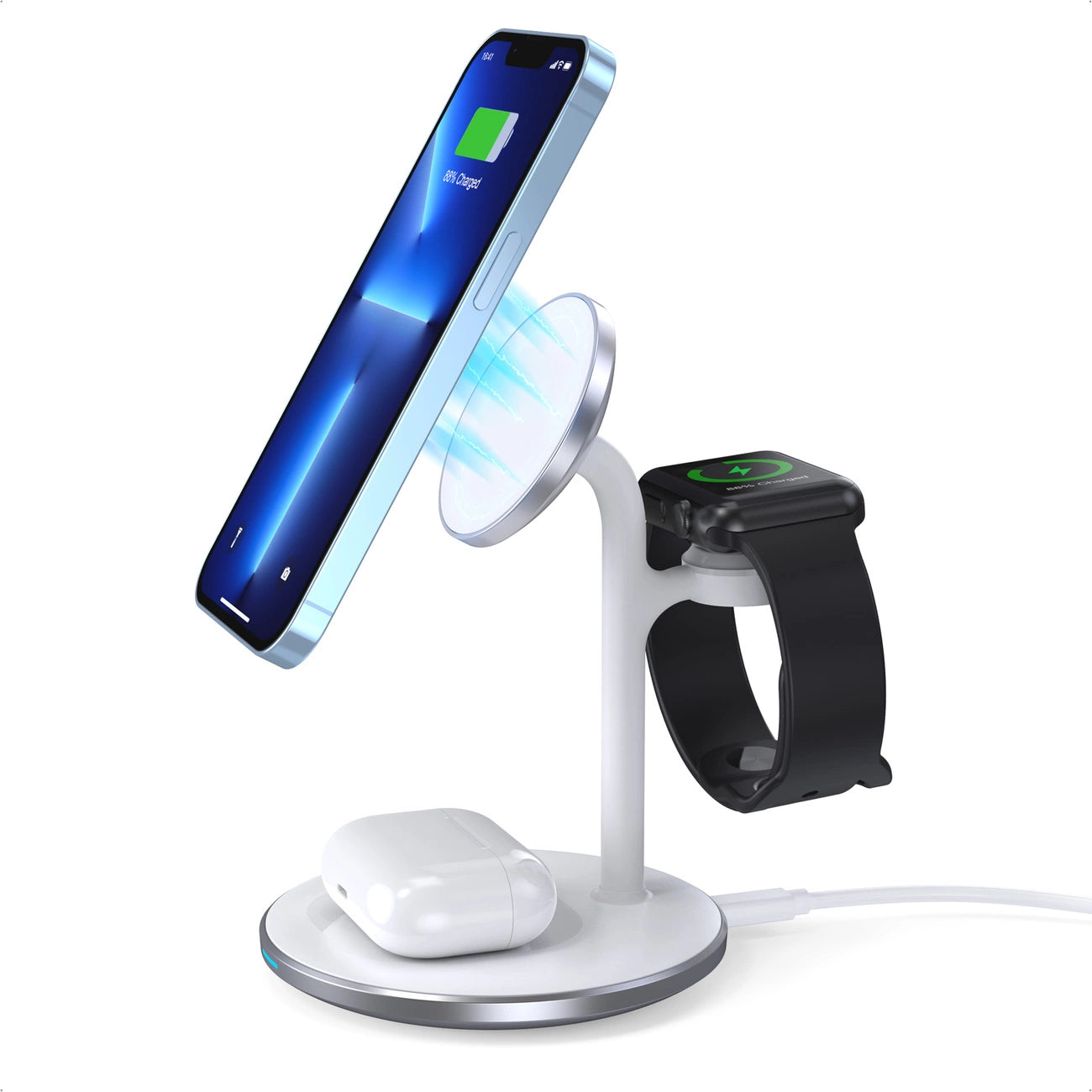 Wireless charger Choetech with stand 2in1 (white)_0