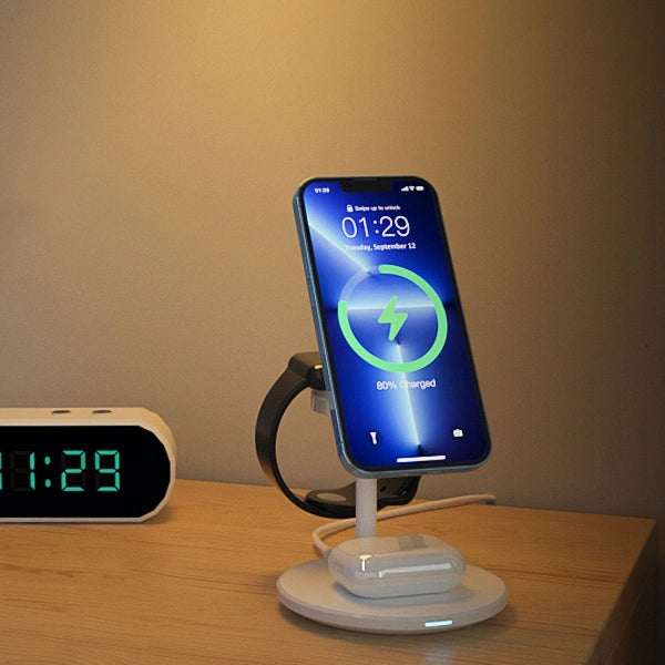 Wireless charger Choetech with stand 2in1 (white)_11