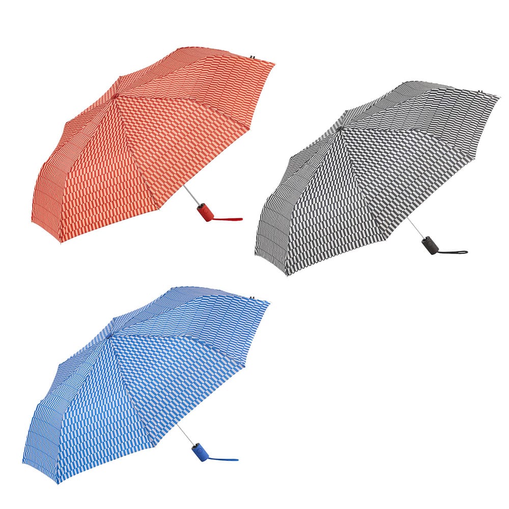 Guarda-chuva automático estampados ovais com uv 50+, cores sortidas_0