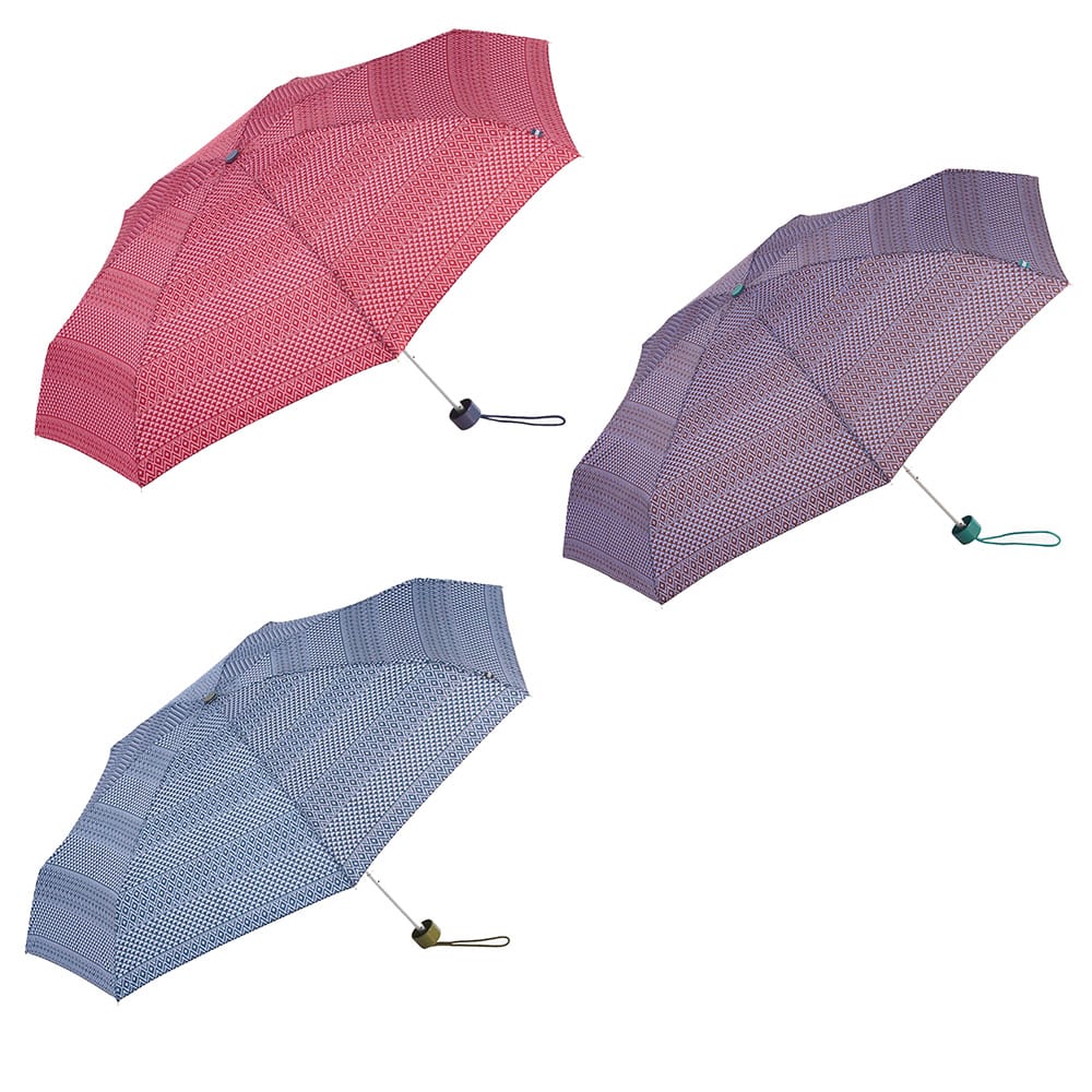 Mini guarda-chuva manual estampado étnico com uv 50+, cores sortidas_0