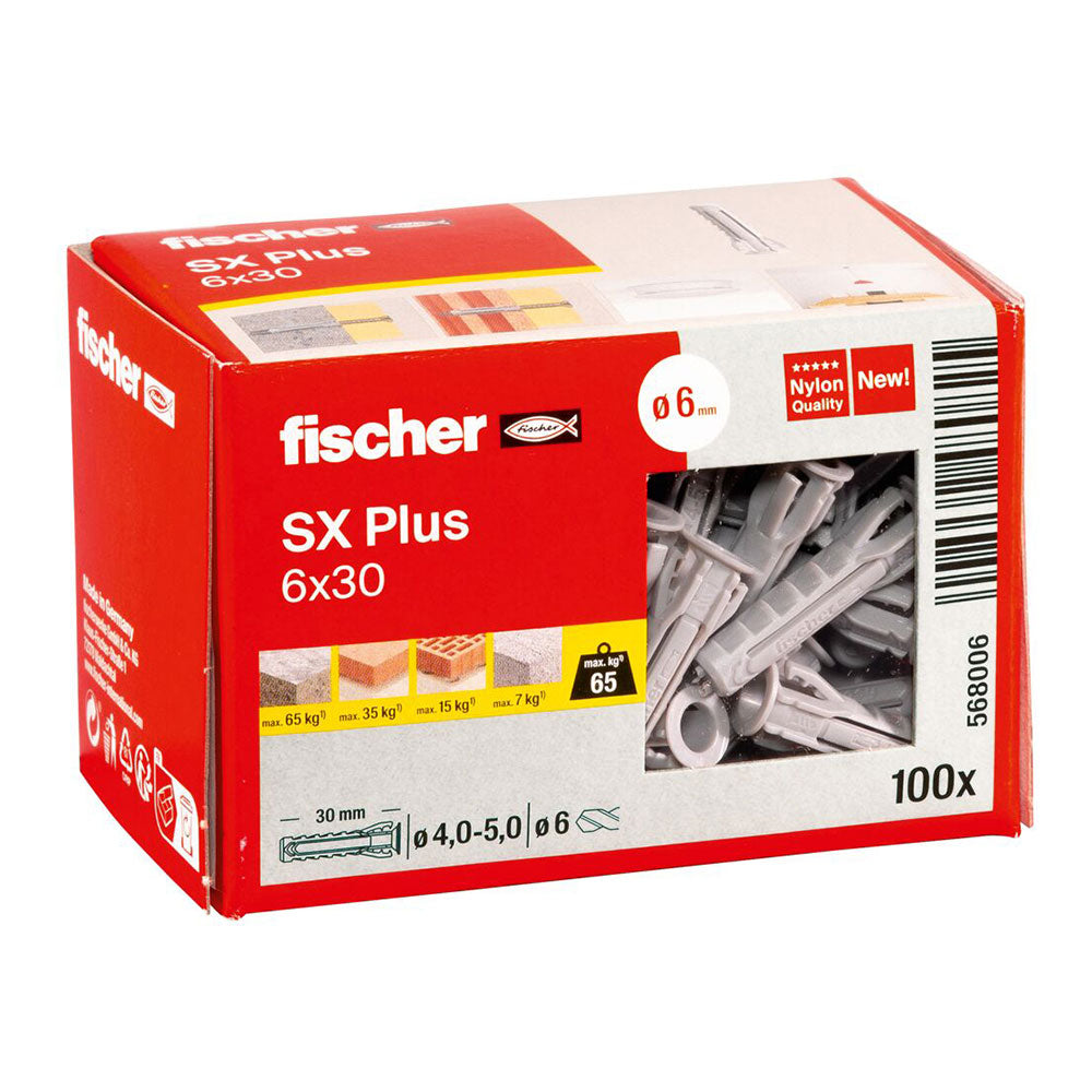 Bucha fischer sx plus ø6x30mm 100uds. n6 568006_0