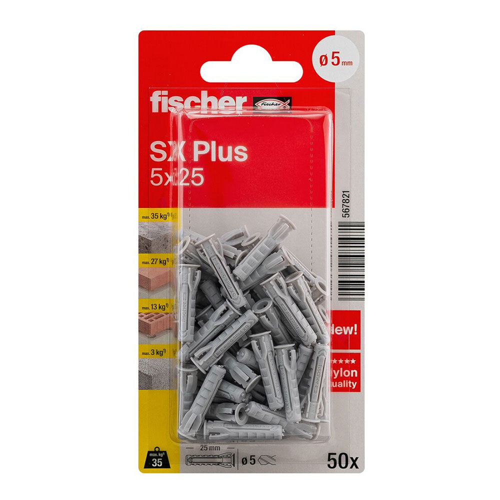 Blister bucha fischer sx plus ø5x25mm k nv 50 unid. 567821_0