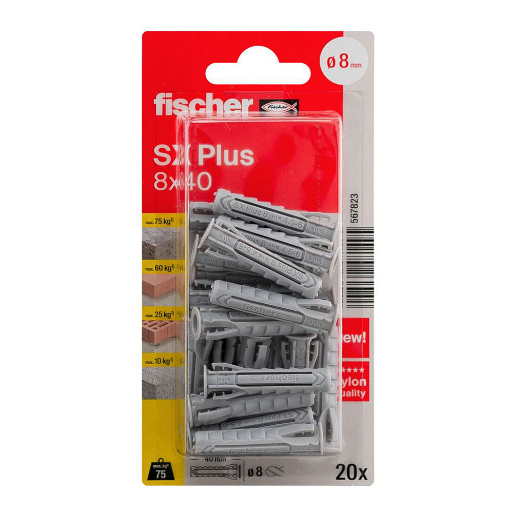 Blister bucha fischer sx plus ø8x40mm k nv 20 unid. 567823_0
