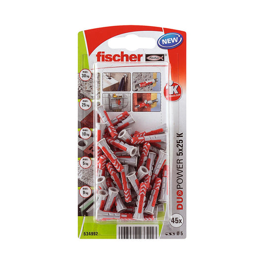 Blister 45 buchas duopower ø5x25mm 534992 fischer_0
