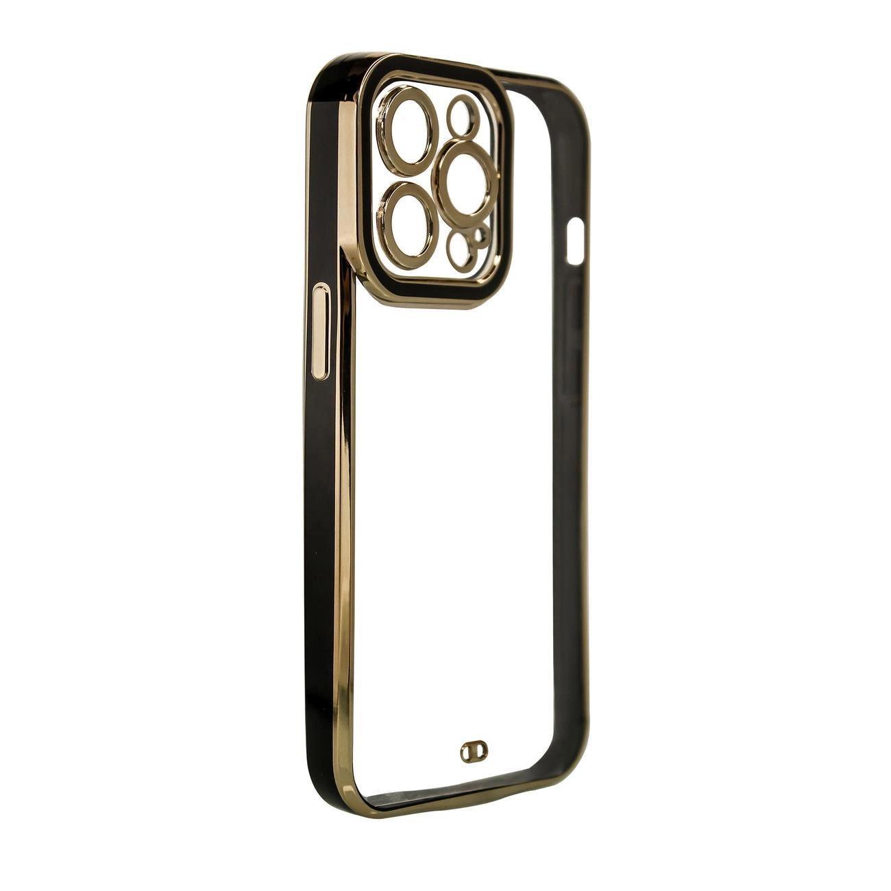 Fashion Case Cover for Xiaomi Redmi Note 11 Pro Gold Frame Gel Cover Black_0