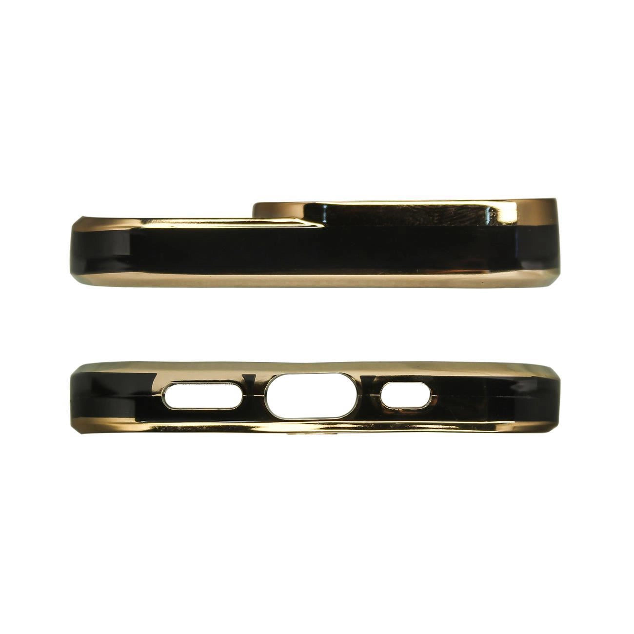 Fashion Case Cover for Xiaomi Redmi Note 11 Pro Gold Frame Gel Cover Black_1
