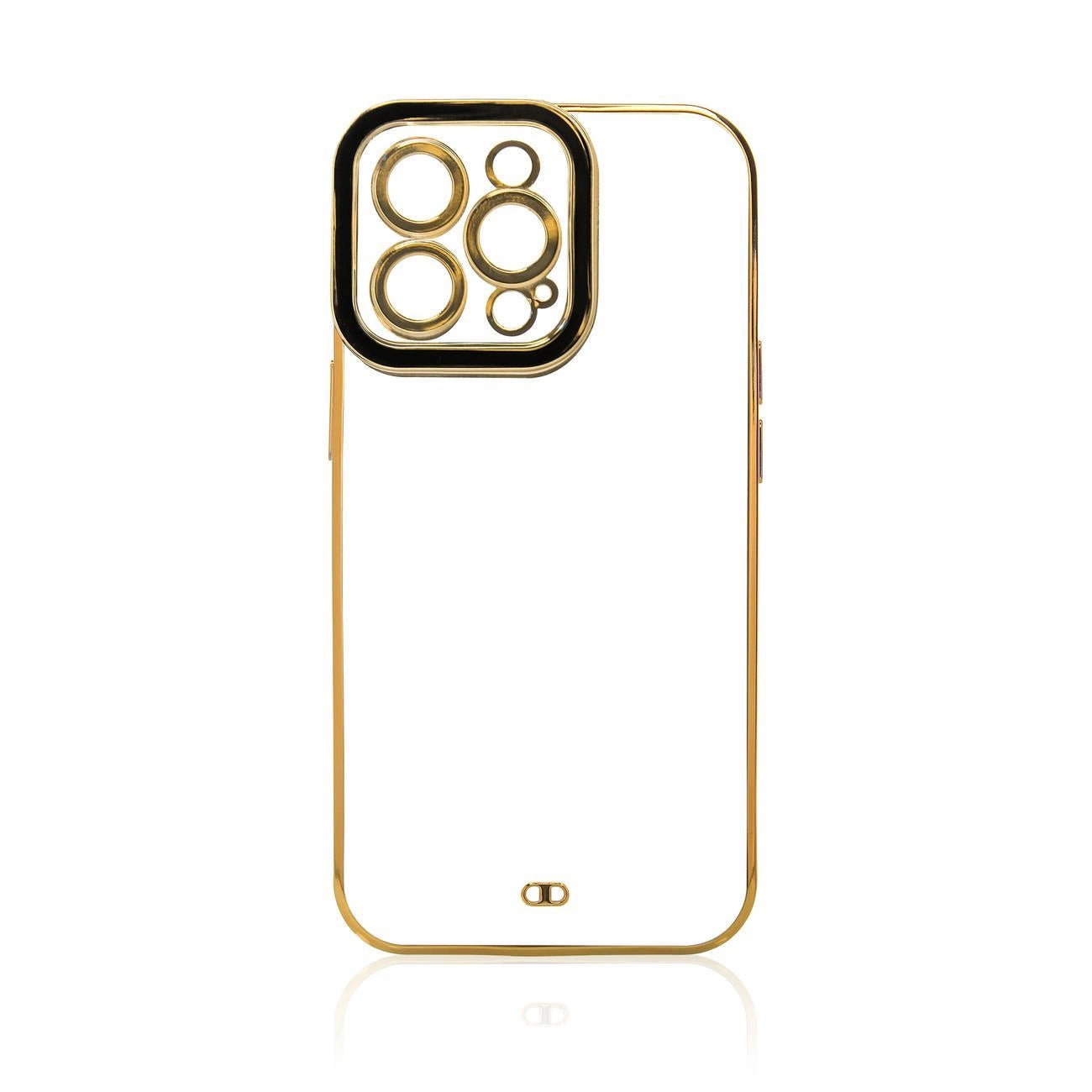 Fashion Case Cover for Xiaomi Redmi Note 11 Pro Gold Frame Gel Cover Black_2