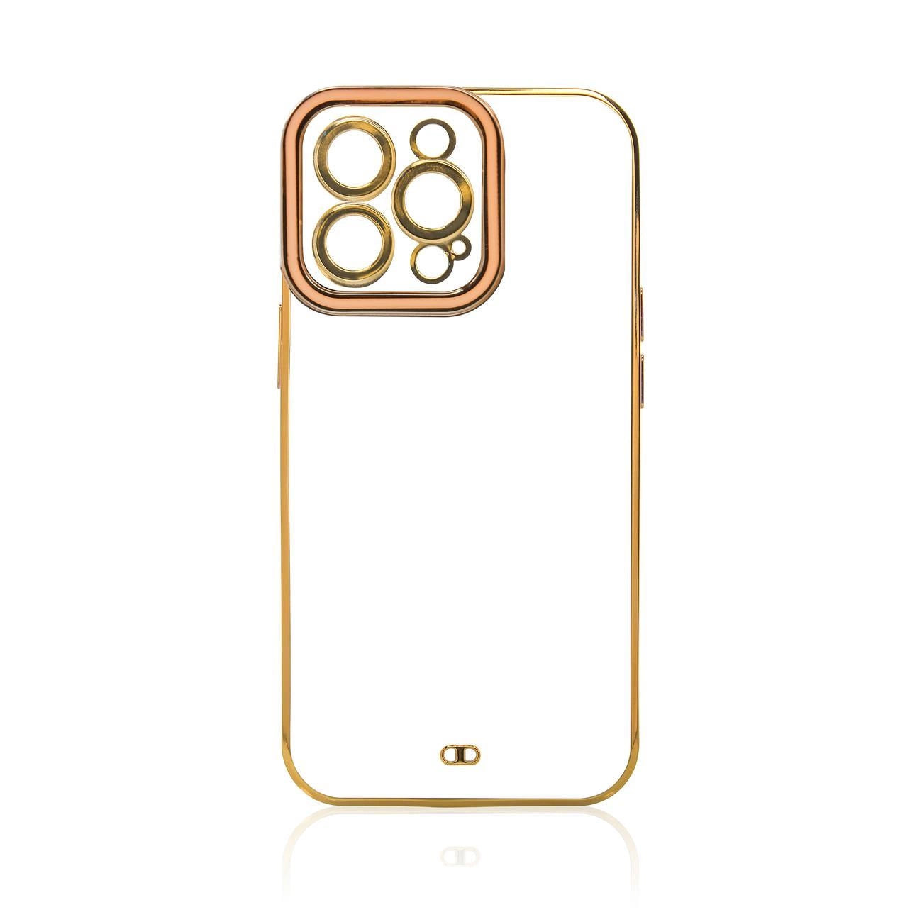 Fashion Case Case for Samsung Galaxy A12 5G Gold Frame Gel Cover Gold_2