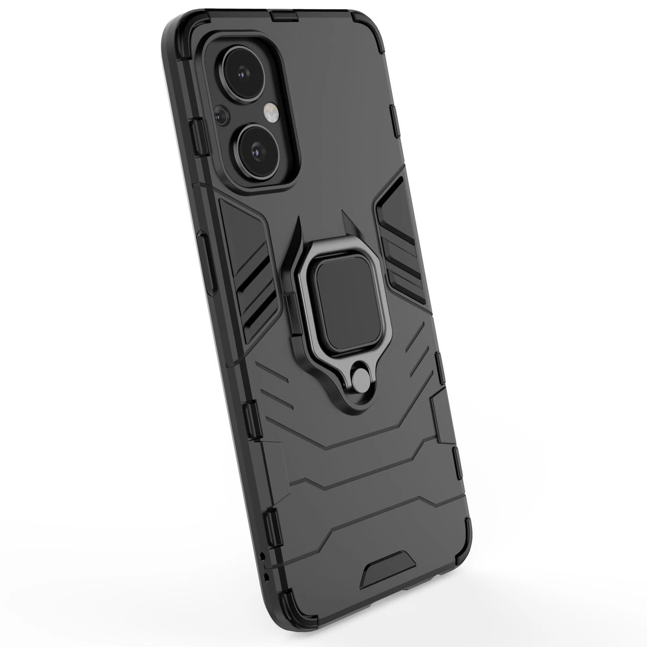 Ring Armor tough hybrid case cover + magnetic holder for OnePlus Nord N20 5G black_3