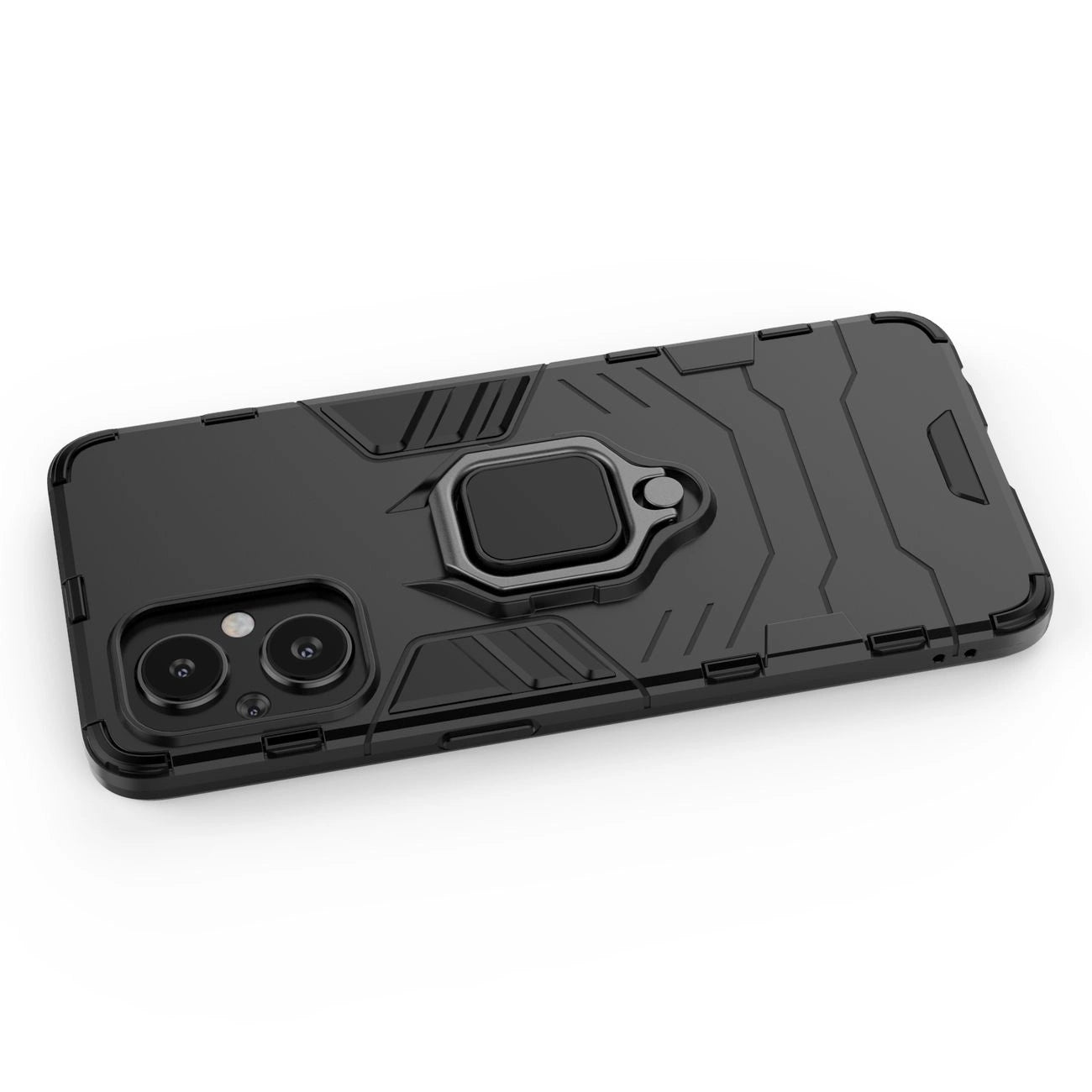 Ring Armor tough hybrid case cover + magnetic holder for OnePlus Nord N20 5G black_4