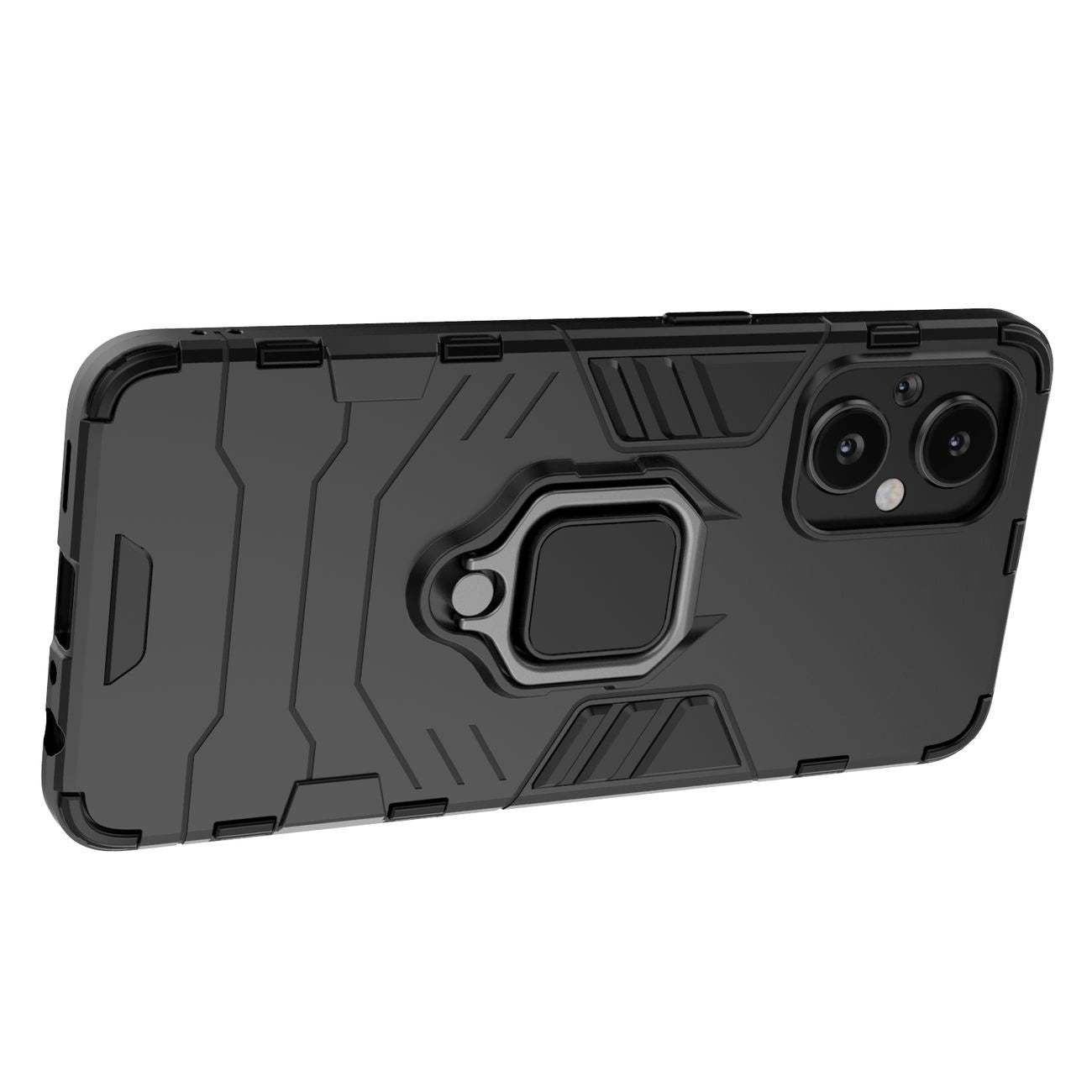Ring Armor tough hybrid case cover + magnetic holder for OnePlus Nord N20 5G black_5