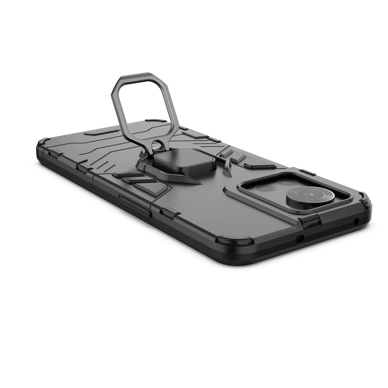 Ring Armor armored hybrid case cover + magnetic holder for OnePlus Ace black_9