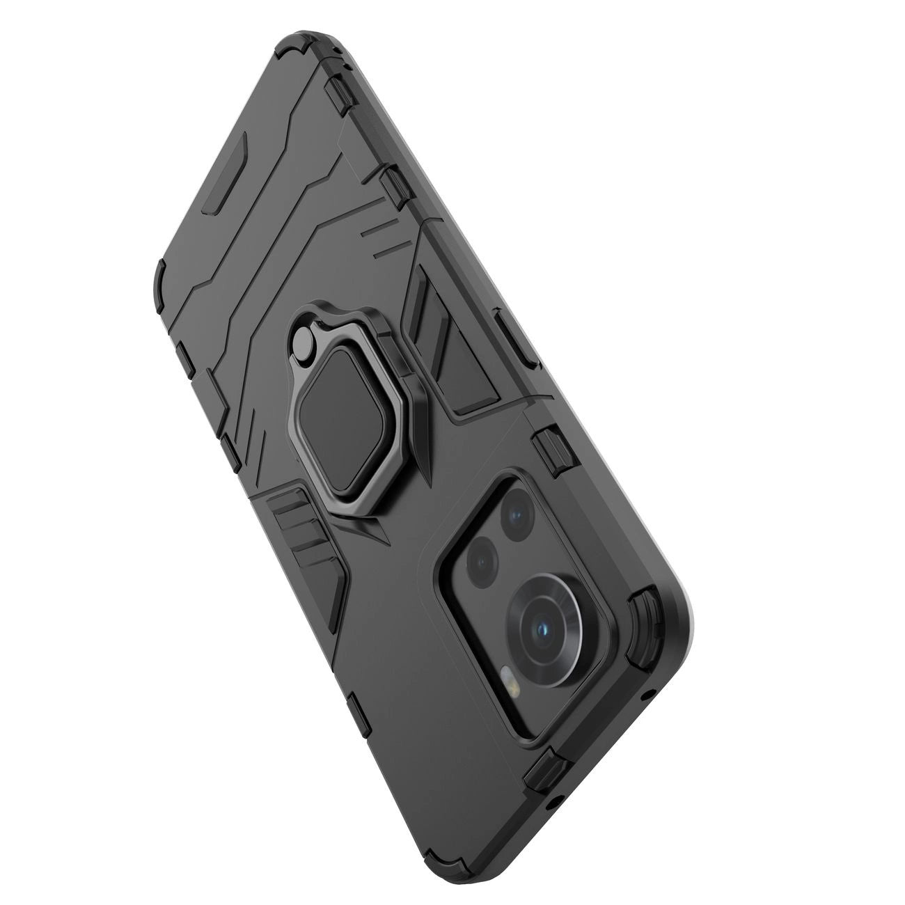 Ring Armor armored hybrid case cover + magnetic holder for OnePlus Ace black_13