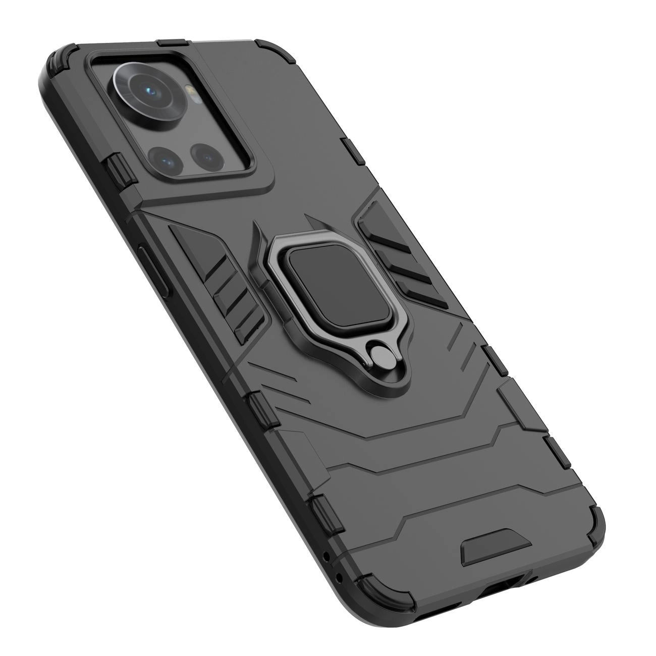 Ring Armor armored hybrid case cover + magnetic holder for OnePlus Ace black_14