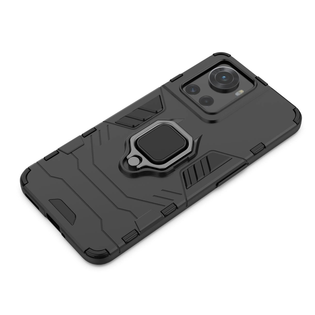 Ring Armor armored hybrid case cover + magnetic holder for OnePlus Ace black_19
