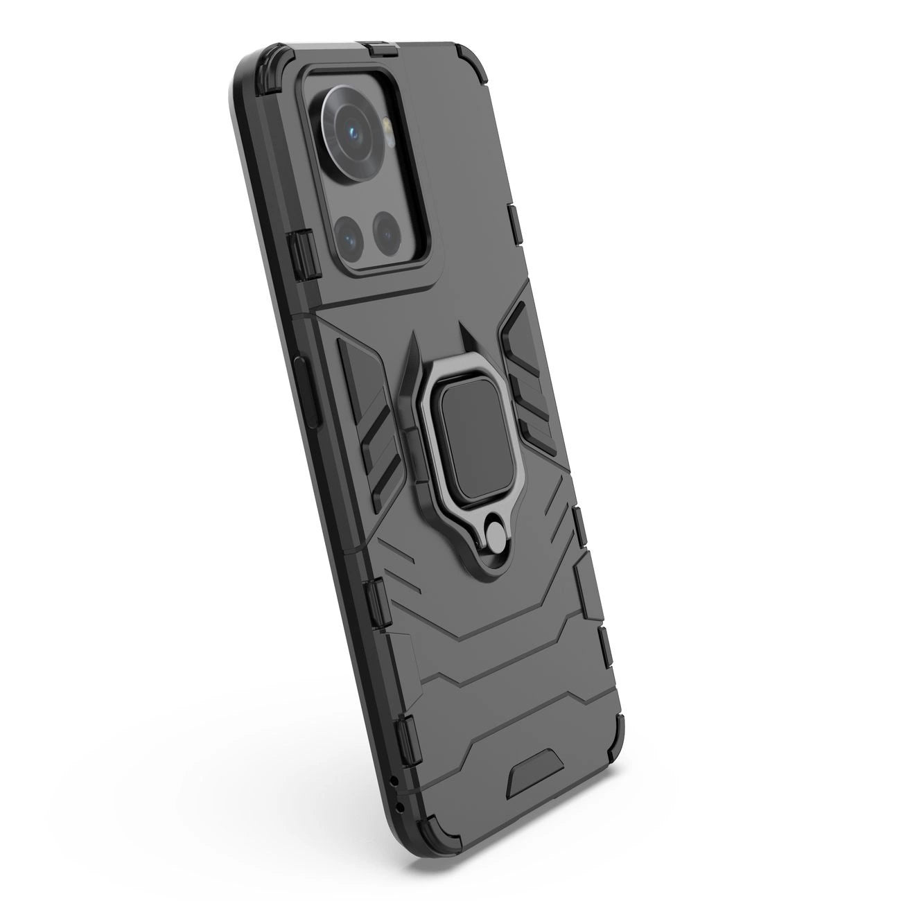 Ring Armor armored hybrid case cover + magnetic holder for OnePlus Ace black_3