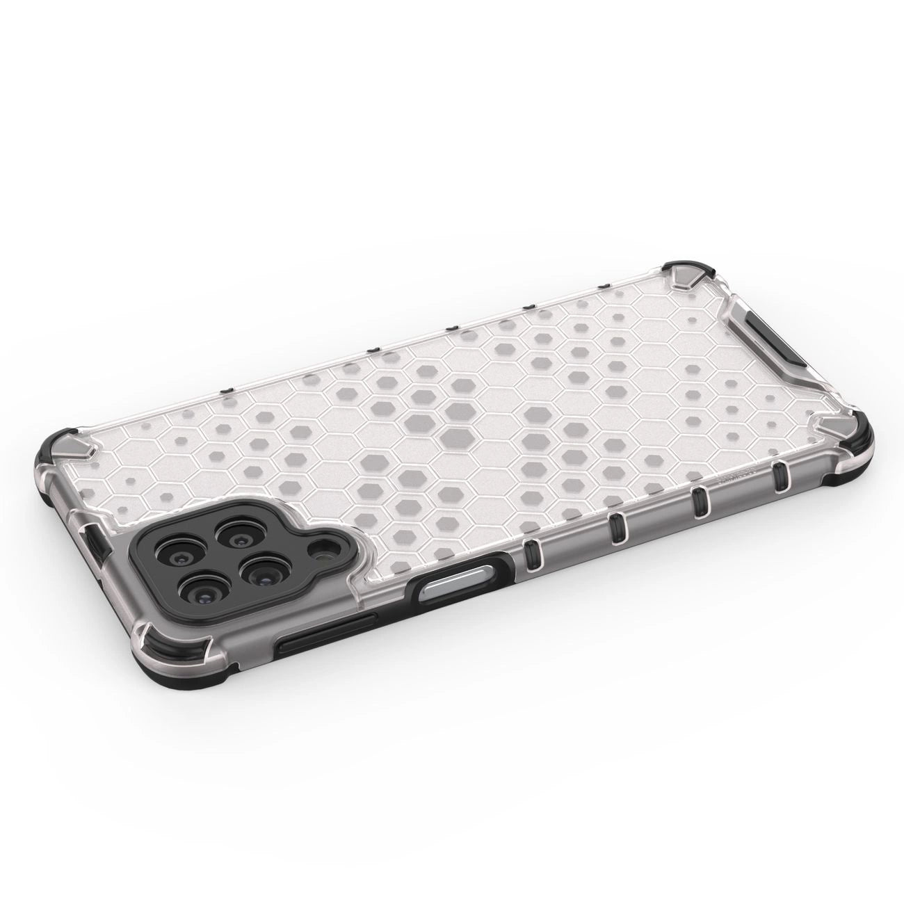 Honeycomb case armored cover with a gel frame for Samsung Galaxy M53 5G transparent_10