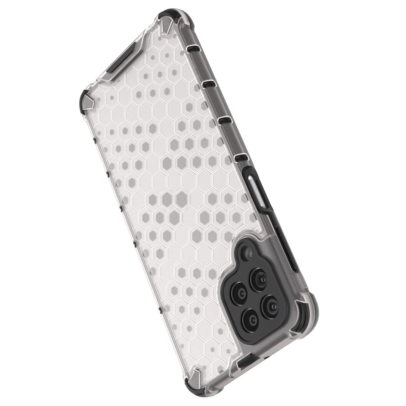 Honeycomb case armored cover with a gel frame for Samsung Galaxy M53 5G transparent_12