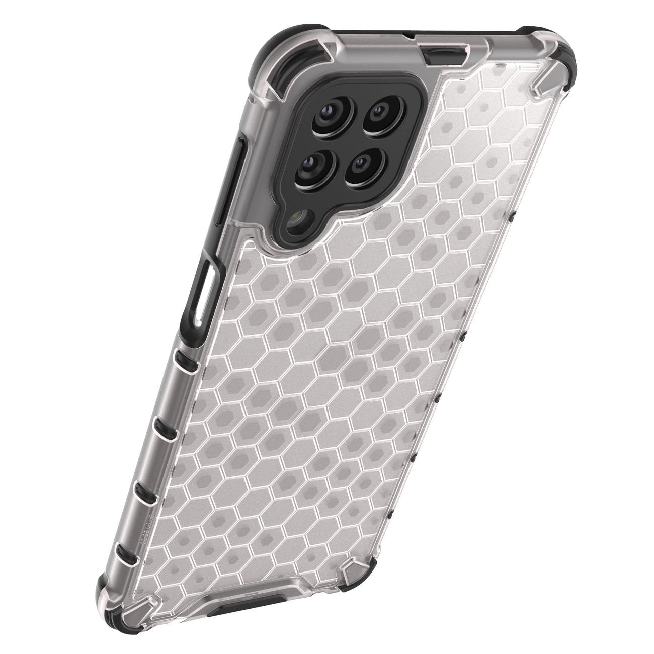 Honeycomb case armored cover with a gel frame for Samsung Galaxy M53 5G transparent_13