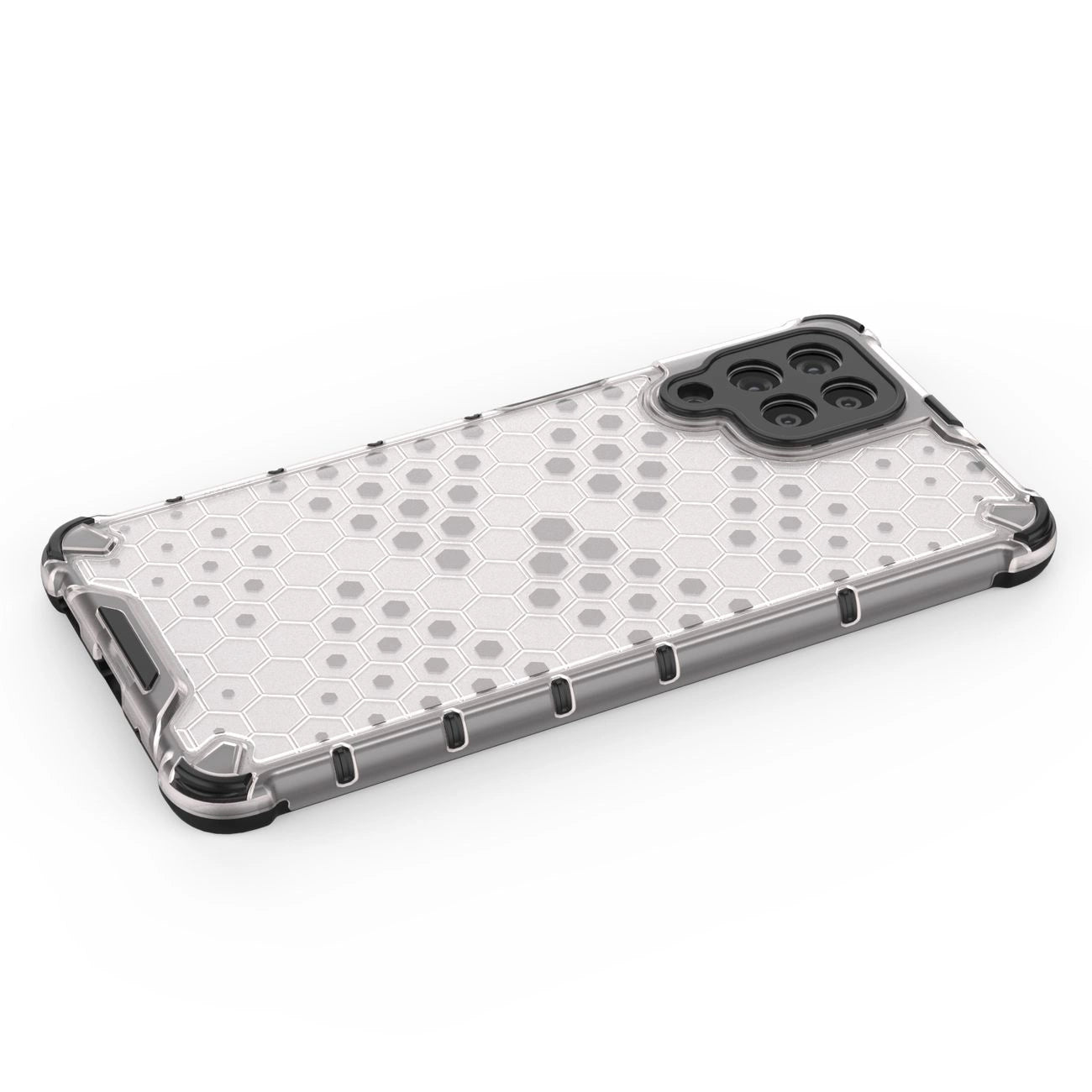 Honeycomb case armored cover with a gel frame for Samsung Galaxy M53 5G transparent_14