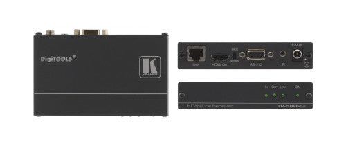 Kramer Electronics TP-580RXR extensor audio/video Receptor AV Negro_0