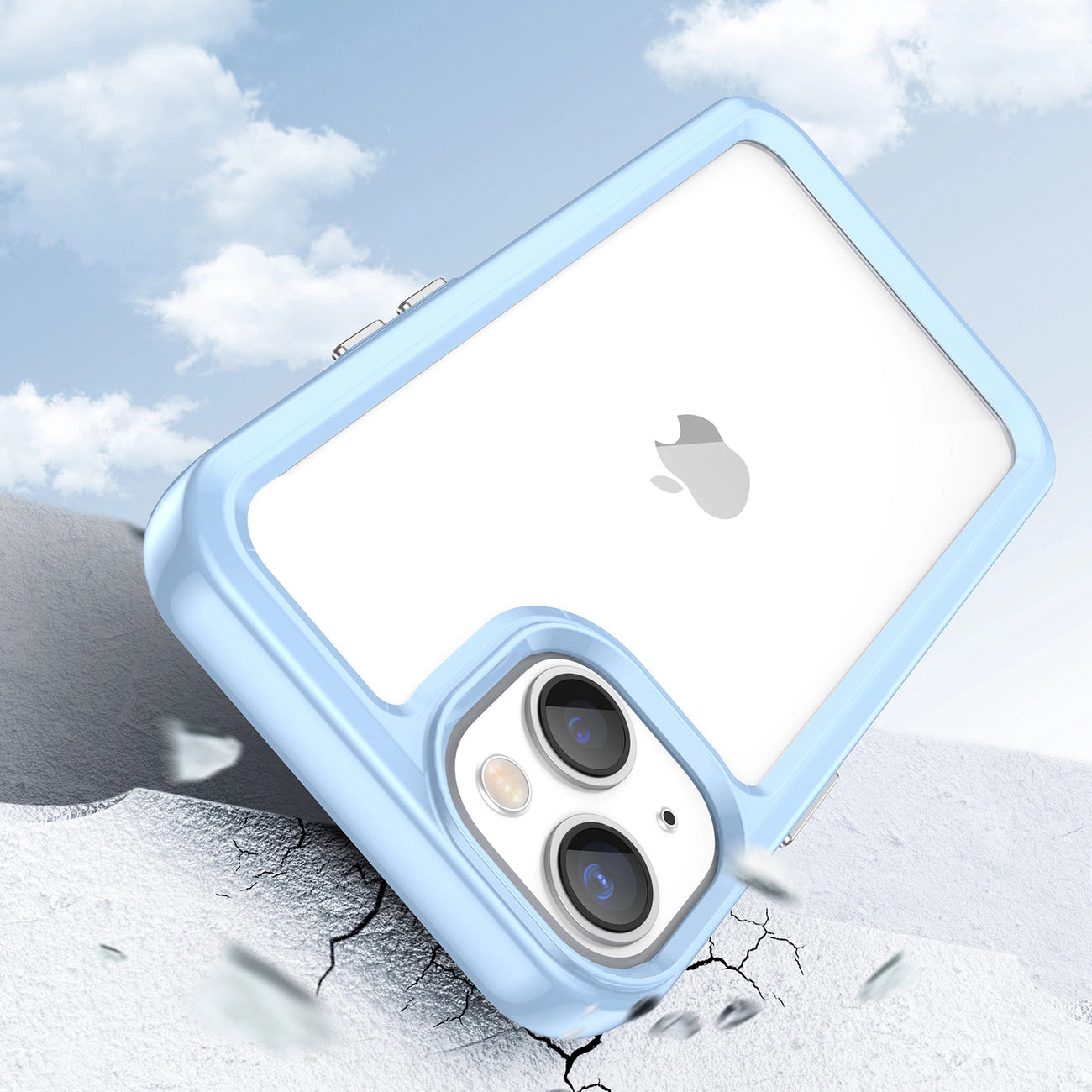 Outer Space Case iPhone 14 Plus hard cover with gel frame blue_2