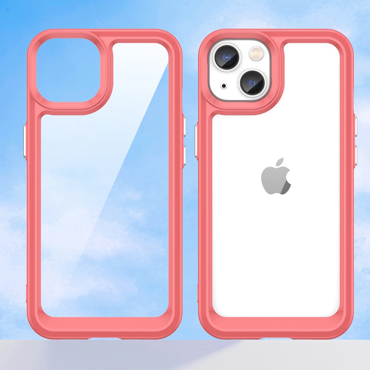 Outer Space Case iPhone 14 Plus hard cover with a gel frame red_7