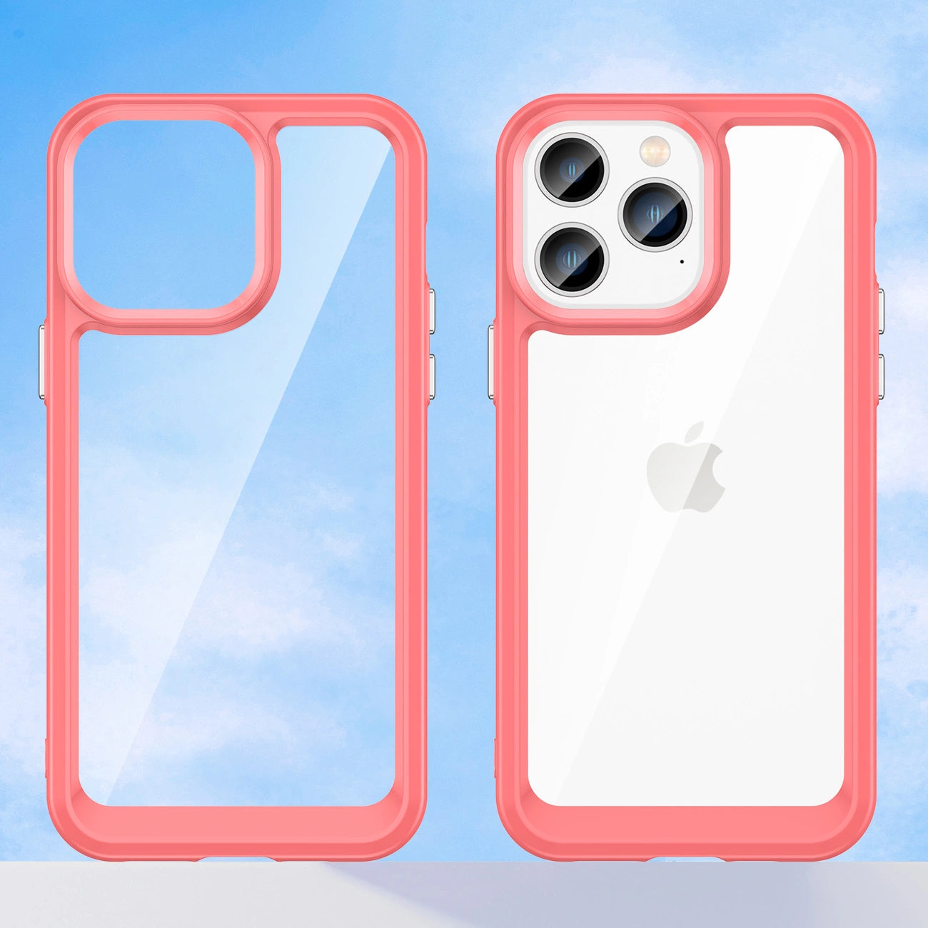 Outer Space Case iPhone 14 Pro hard cover with a gel frame red_7
